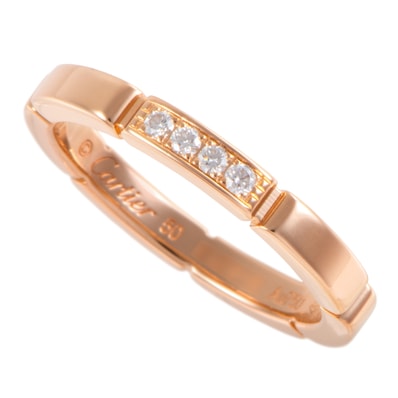 Cartier カルティエ マイヨン パンテール ウェディング リング CRB4080550 指輪 10号 K18PG ダイヤモンド ピンク ゴールド【中古】