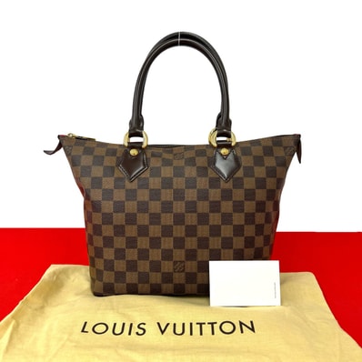 LOUIS VUITTON ルイヴィトン サレヤ PM ダミエ レザー PVC ハンドバッグ ブラウン
03221