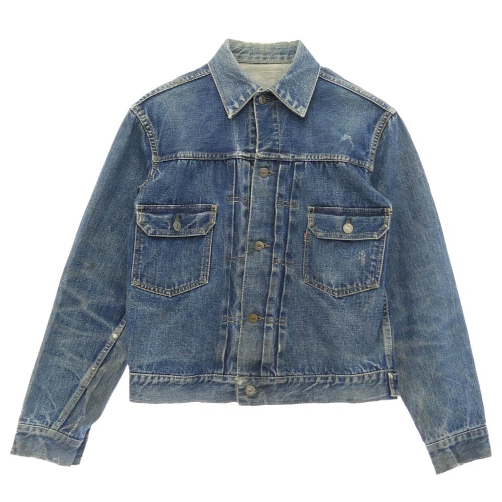 Levi's リーバイス VINTAGE ヴィンテージ 50s 60s セカンド 2nd 507XX BIGE ビックE 両面タブ ボタン裏刻印17  デニム ジャケット インディゴブルー系【中古】