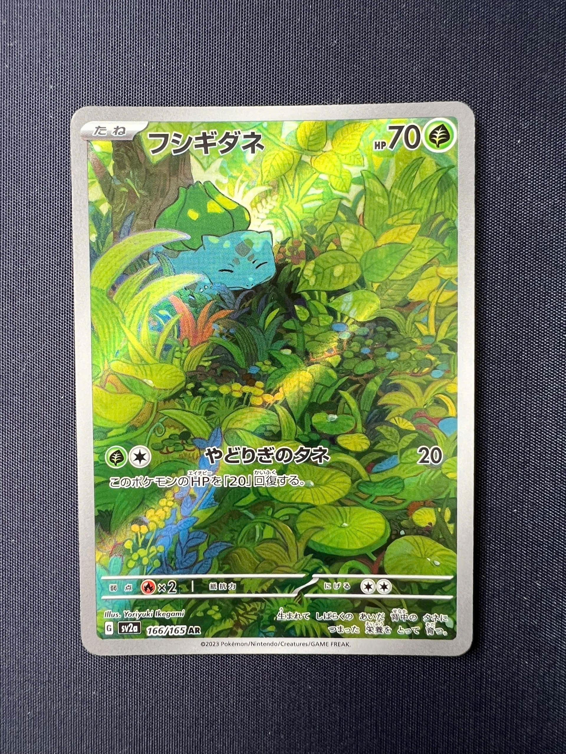 フシギダネ AR[SV2a 166/165](強化拡張パック「ポケモンカード151」)