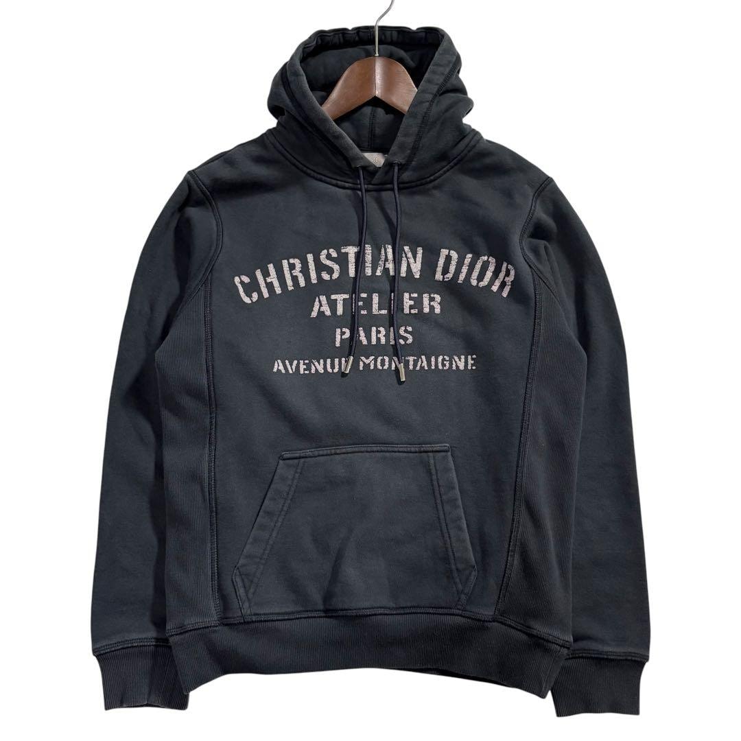 Dior ディオール アトリエ パーカー ブラック コットン パーカー I2-00071 【中古】