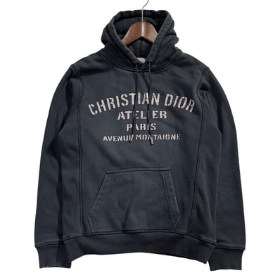 Dior ディオール アトリエ パーカー ブラック コットン パーカー I2-00071 【中古】