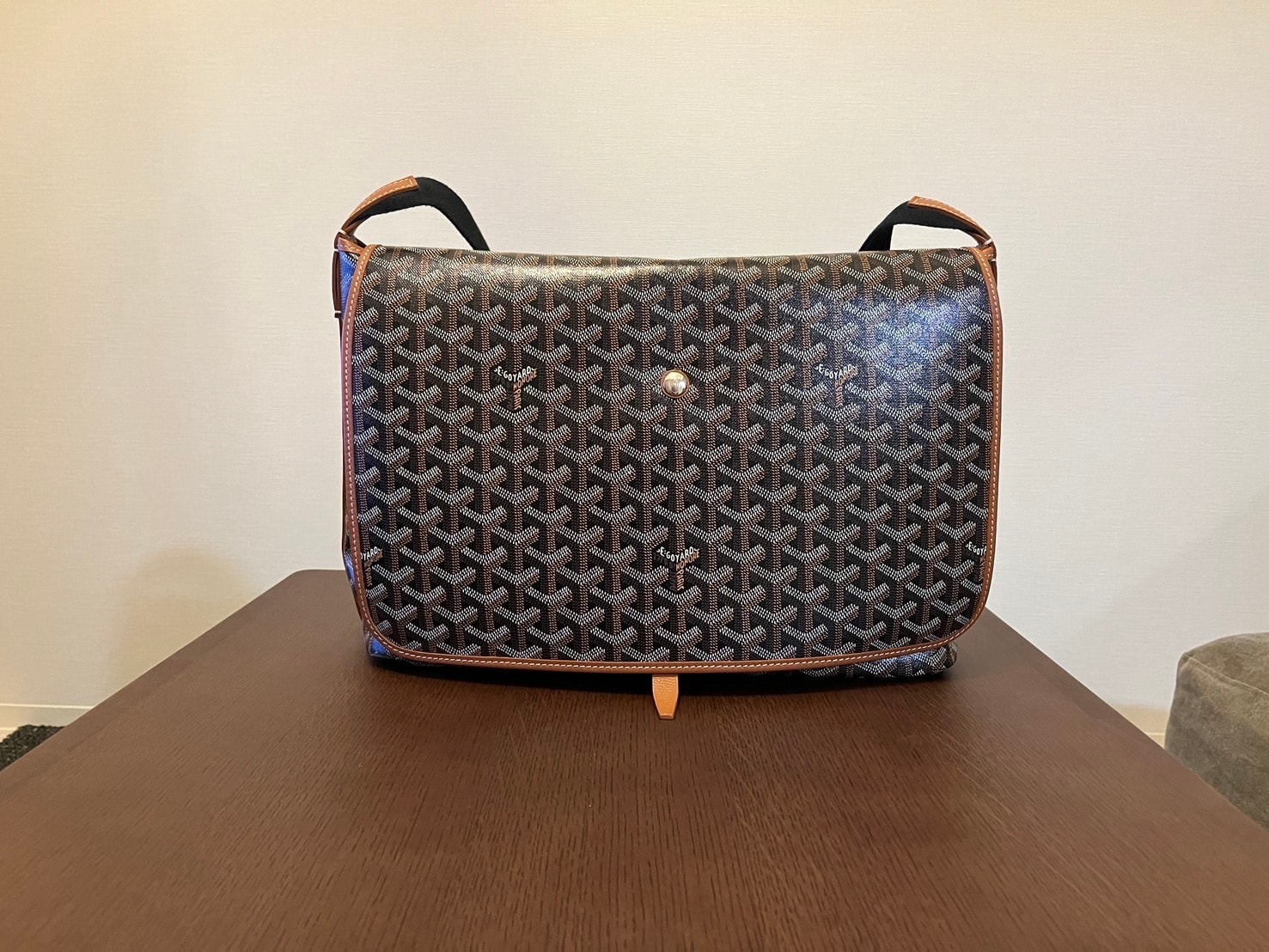 Goyard Capetien MM Messenger Bag "Black/Brown"