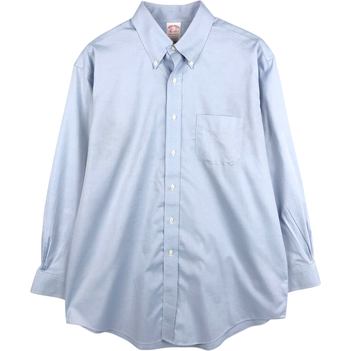 古着 ブルックスブラザーズ Brooks Brothers MADISON FIT 長袖 ボタンダウンシャツ メンズL相当/eaa672699