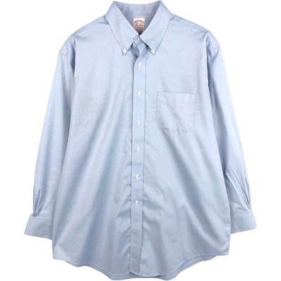 古着 ブルックスブラザーズ Brooks Brothers MADISON FIT 長袖 ボタンダウンシャツ メンズL相当/eaa672699