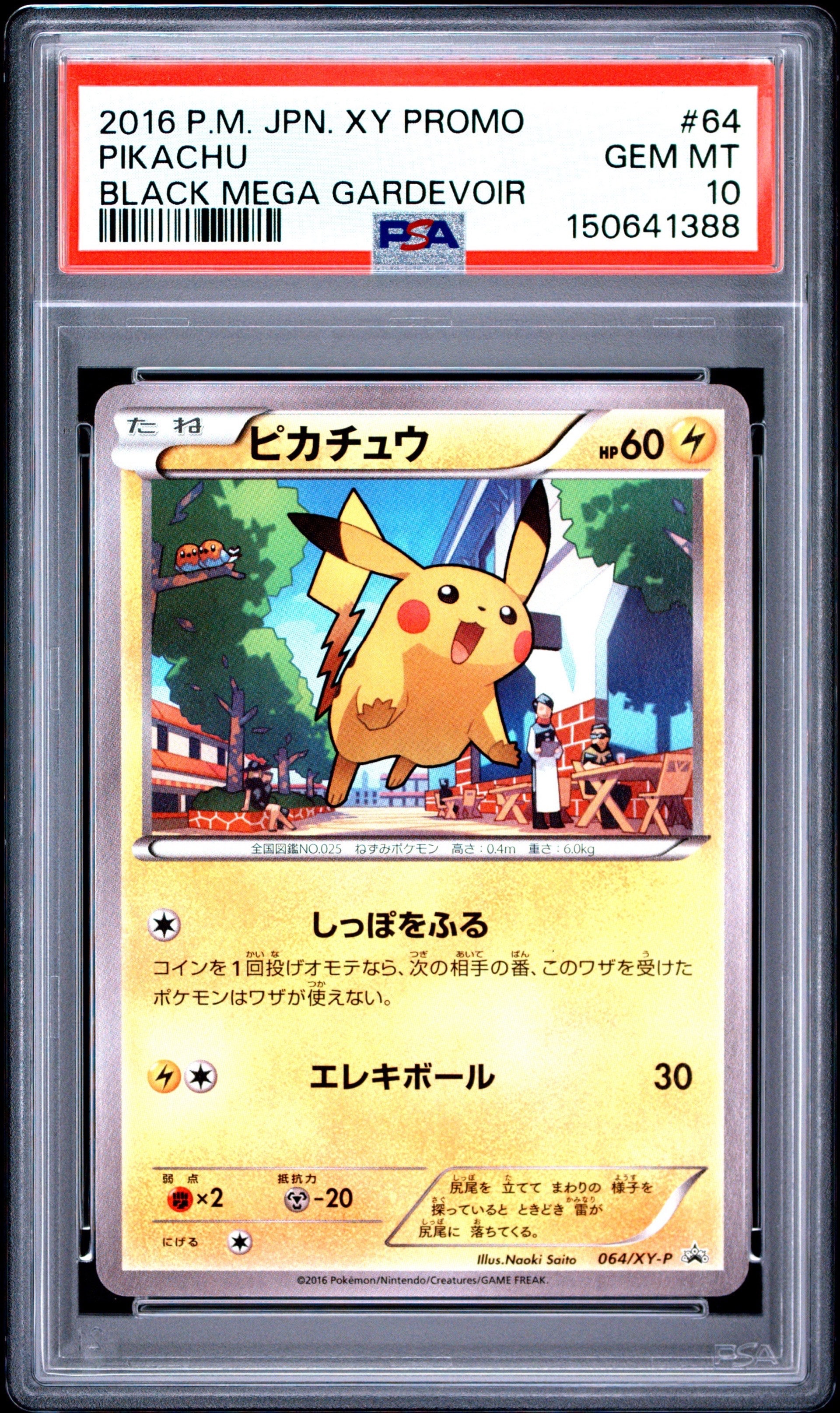 PSA10】ピカチュウ P [XY-P 064](プロモーションカード「熱戦にそなえ