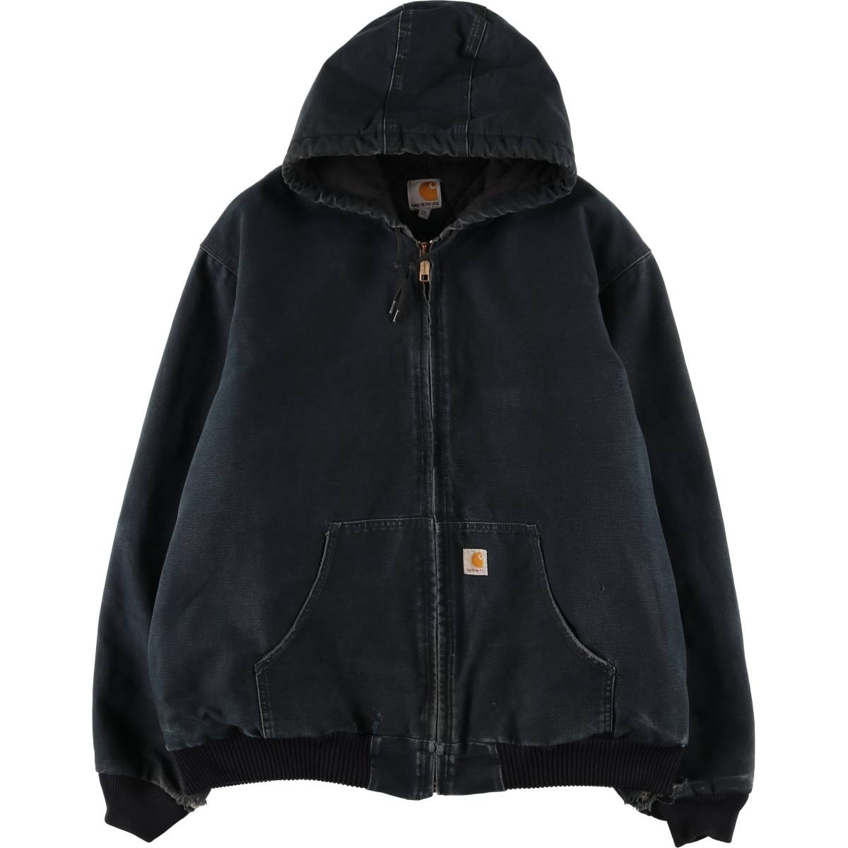古着 カーハート Carhartt アクティブジャケット 中綿入り ダックフルジップパーカー USA製 メンズXXL相当/eaa459132
