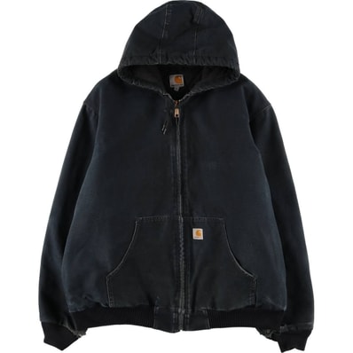 古着 カーハート Carhartt アクティブジャケット 中綿入り ダックフルジップパーカー USA製 メンズXXL相当/eaa459132