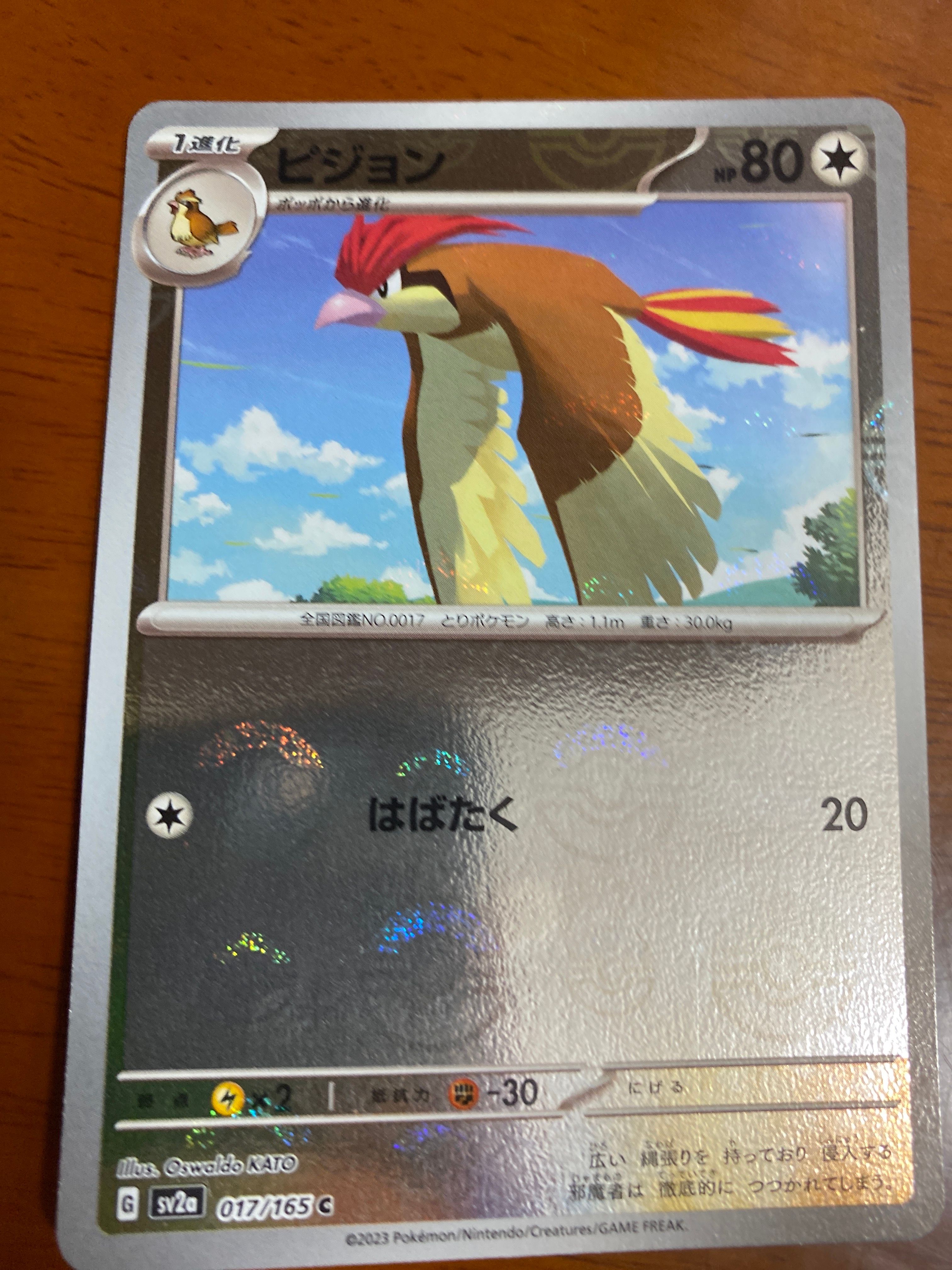 ピジョン C: モンスターボールミラー[SV2a 017/165](強化拡張パック「ポケモンカード151」)