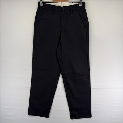 古着 レッドキャップ RED KAP パンツ チノパン スラックス ジッパーフライ ストレート ワンポイントロゴ w28 ブラック系 メンズ