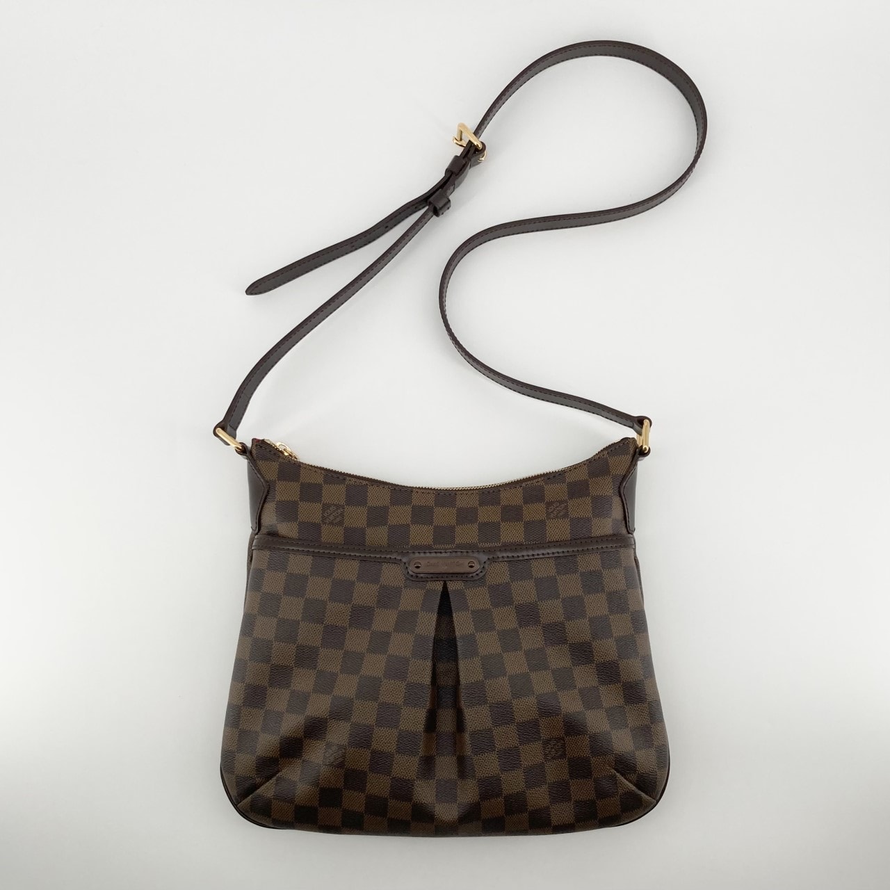 LOUIS VUITTON(ルイ・ヴィトン) ブルームズベリPM ダミエエベヌライン ゴールド金具 N42251 ショルダーバッグ ブラウン×レッド×ゴールド