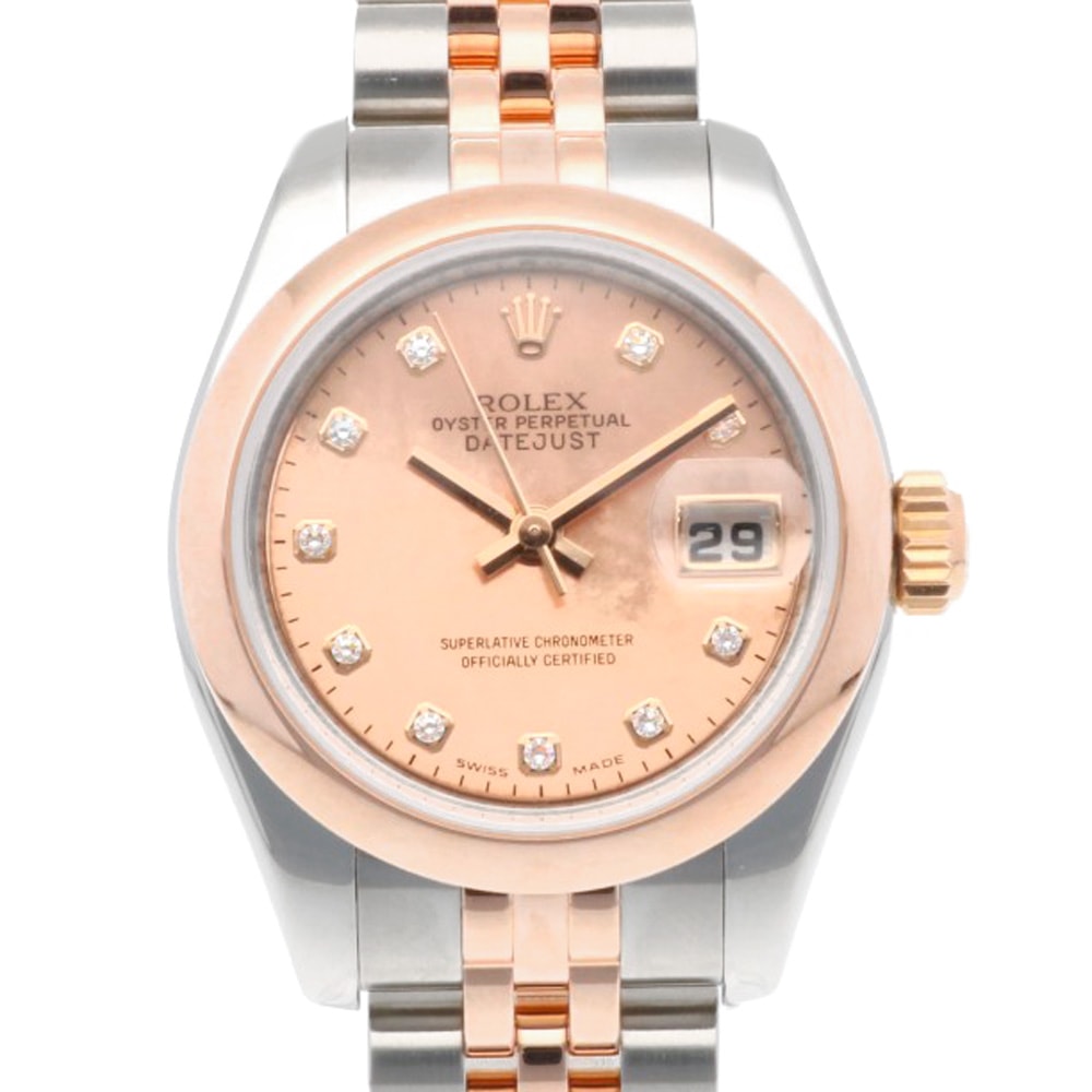 ロレックス ROLEX デイトジャスト L番 シャンパン バー 腕時計 時計 K18（イエローゴールド） ステンレススチール レディース ゴールド系 シャンパン/バー 69173 【中古】 楽天市場】【10%OFFクーポン対象 5/9 20時〜5/16 9:59】ロレックス