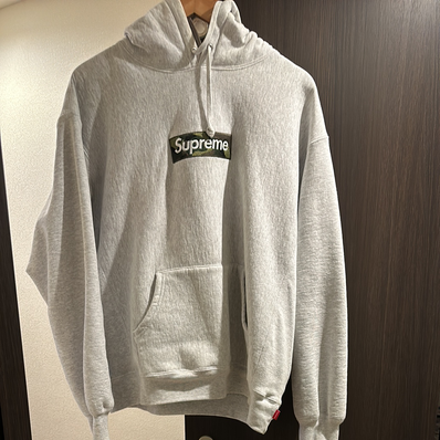 Supreme Box Logo Hooded Sweatshirt "Ash Grey" (23FW)
