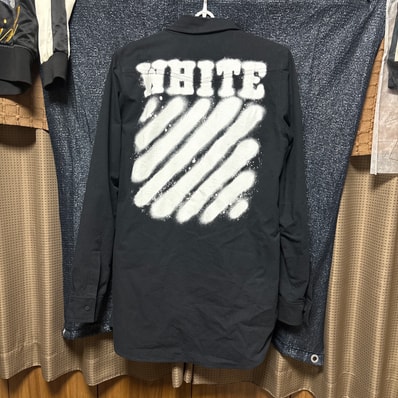 OFF WHITE DIAG SPRAY シャツ17ss
