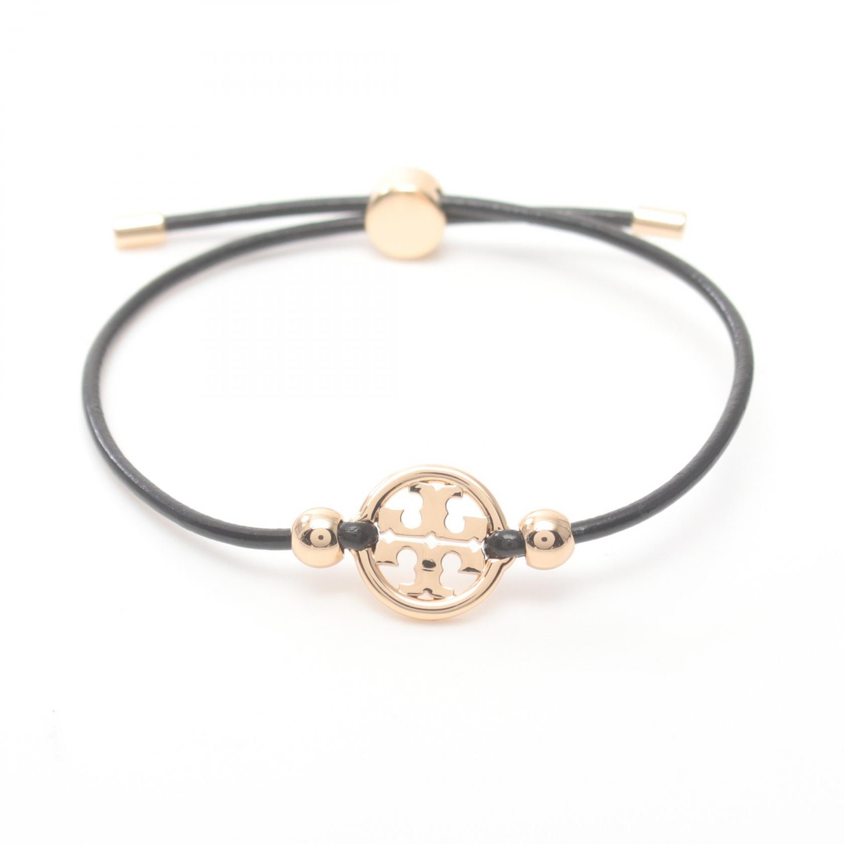 トリーバーチ Tory Burch MILLER SLIDER ミラー スライダー ブレスレット アクセサリー GP(ゴールドメッキ) レザー レディース ゴールド系 / ブラック系 144706720 【新品】