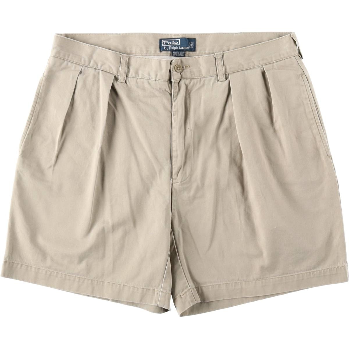 古着 ラルフローレン Ralph Lauren POLO by Ralph Lauren ANDREW PANT ツータック チノショーツ ショートパンツ メンズw35相当/eaa653492