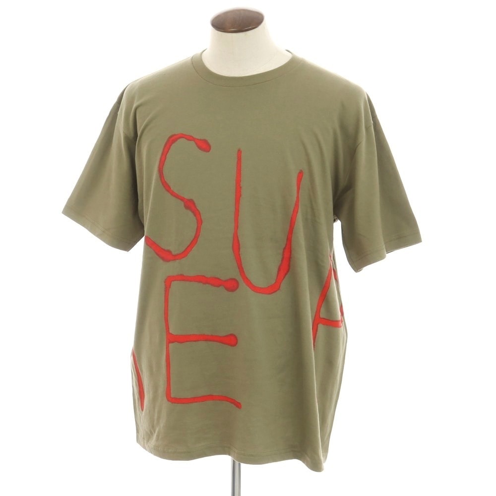 【中古】シュプリーム Supreme 2025年春夏 Painted Tee コットン クルーネック 半袖Tシャツ オリーブ【サイズXL】【メンズ】