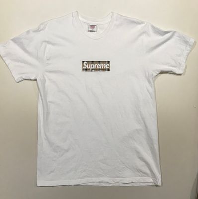 Supreme / Burberry Box Logo Tee "White"