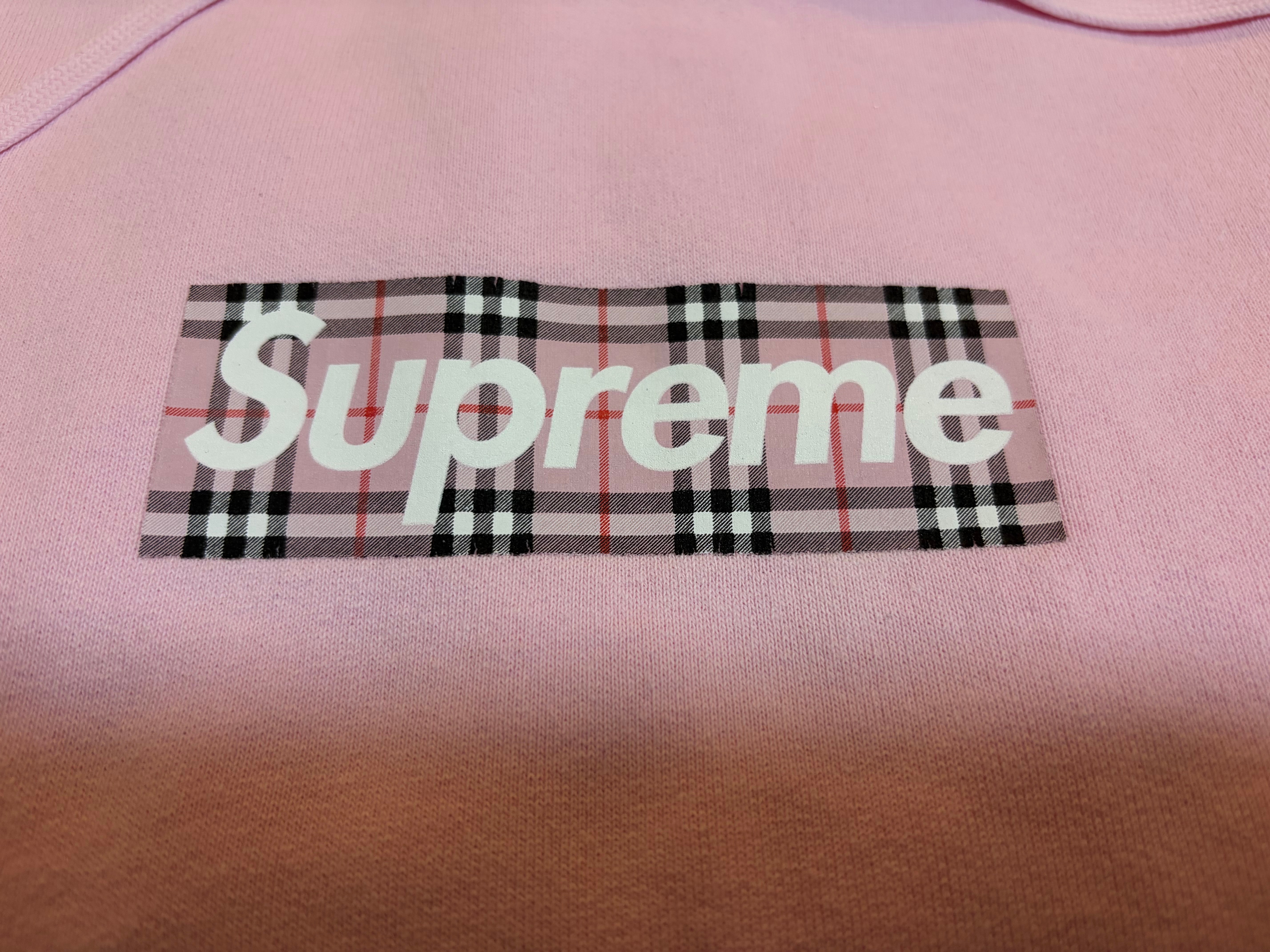 シュプリーム バーバリー ボックス ロゴ フーディー スウェットシャツ