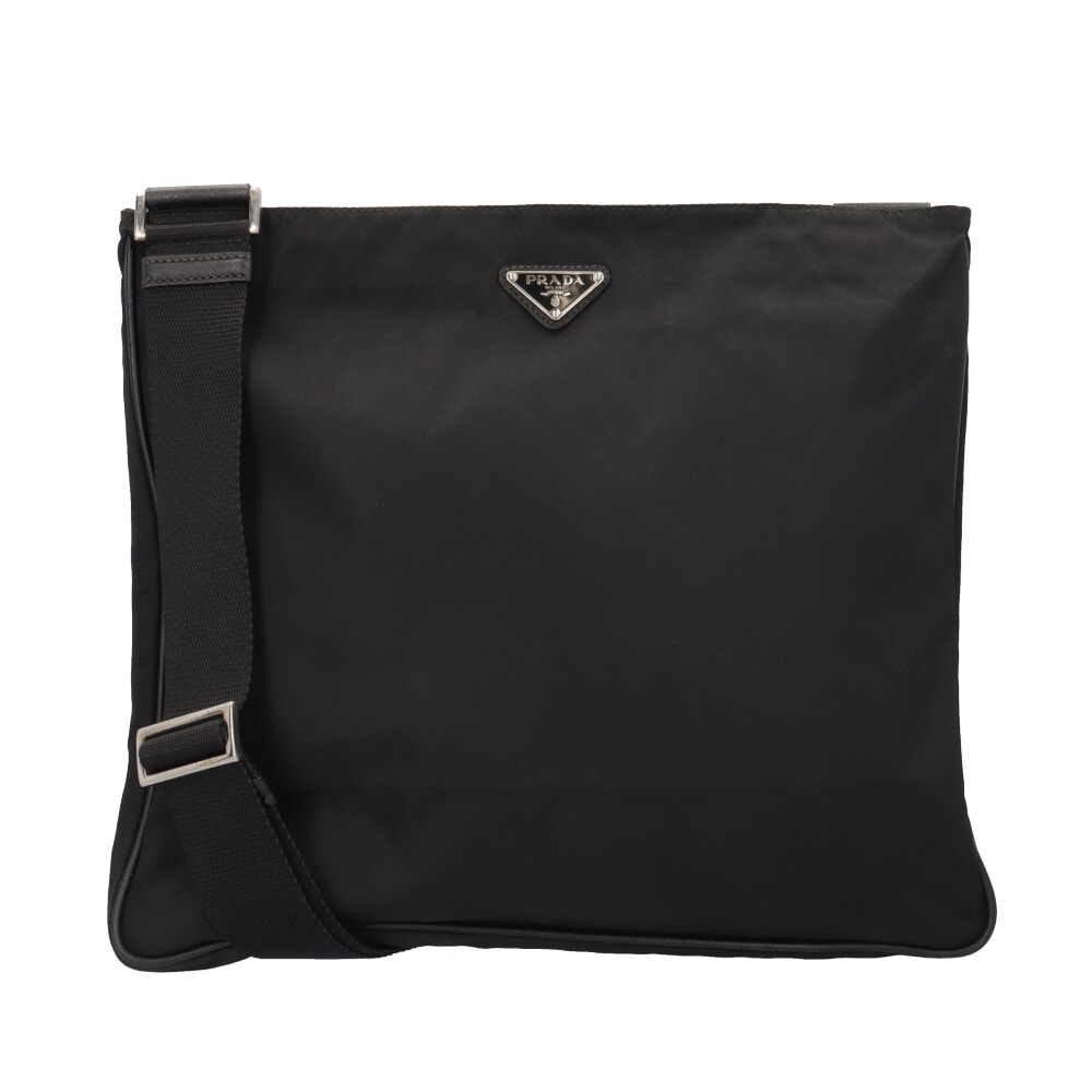 プラダ ショルダーバッグ ナイロン ブラック レディース PRADA  中古