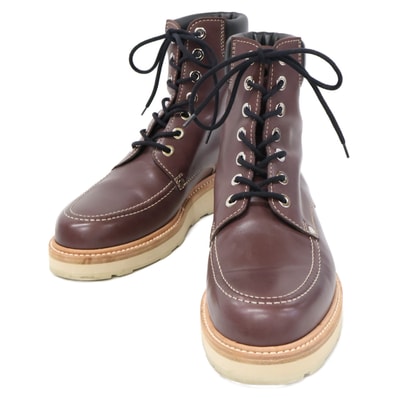 エルメス ブラウン レースアップ トレッキングブーツ 42.5
