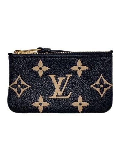 Louis Vuitton Key Pouch Monogram Empreinte Leather "Noir"