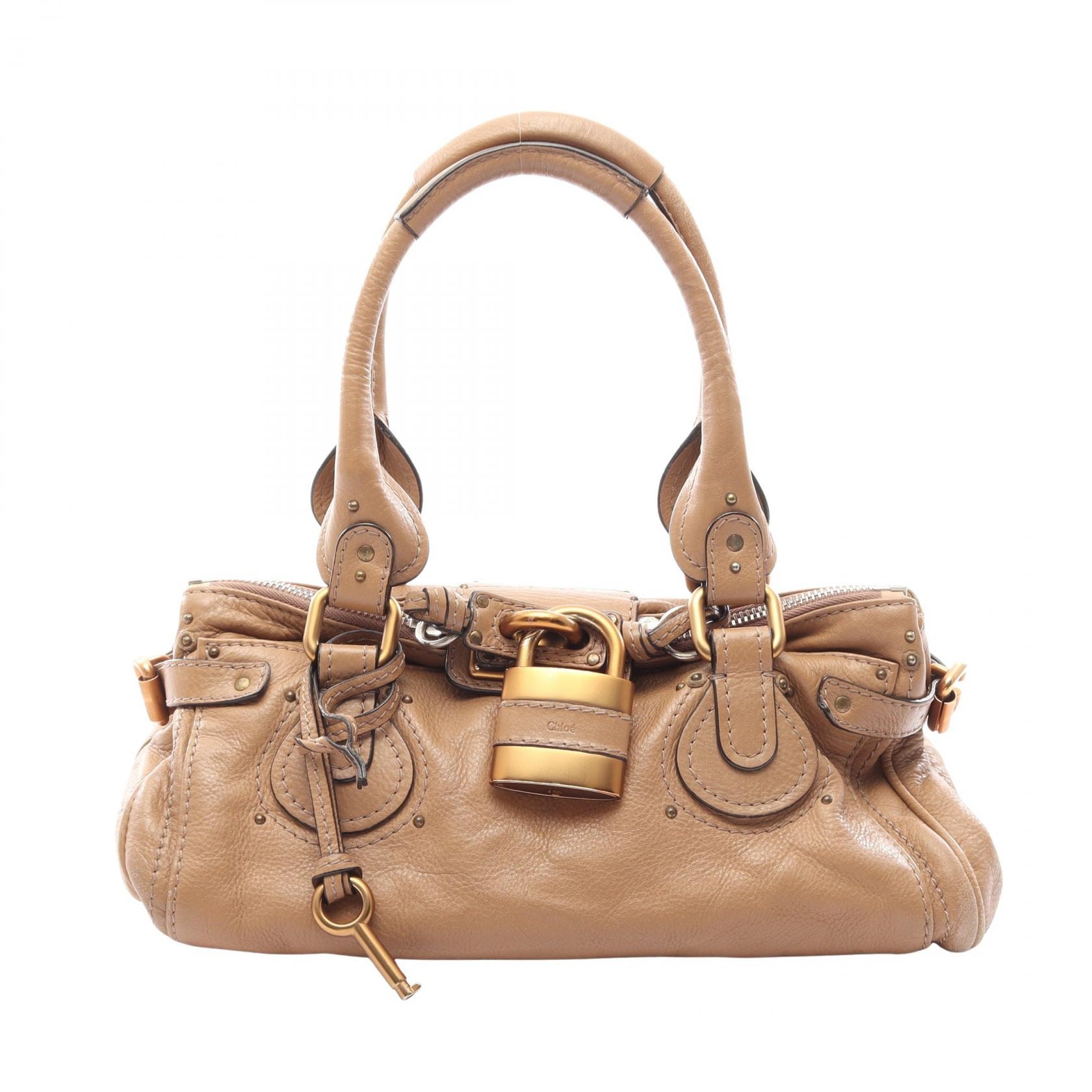 クロエ Chloe パディントン ハンドバッグ バッグ レザー レディース ブラウン系 【中古】