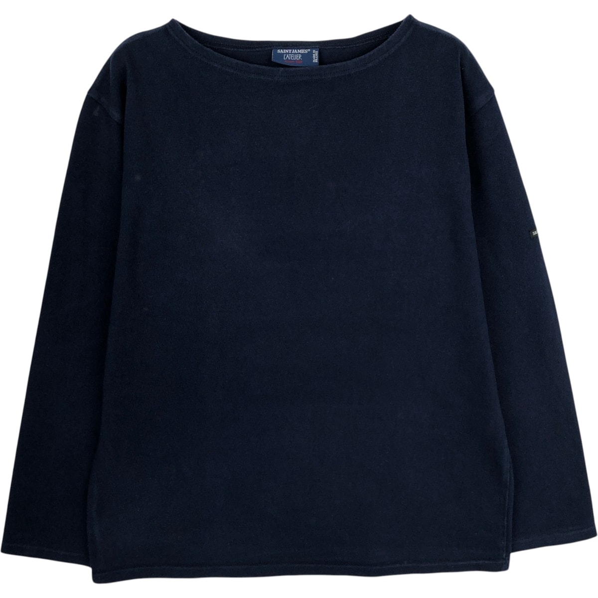 古着 セントジェームス SAINT JAMES L'ATELIER ボートネック ロングTシャツ ロンT フランス製 メンズS相当/eaa631321