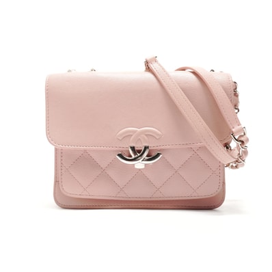 シャネル CHANEL 25番台 ハーフココマーク レザー チェーン ショルダーバッグ【中古】
