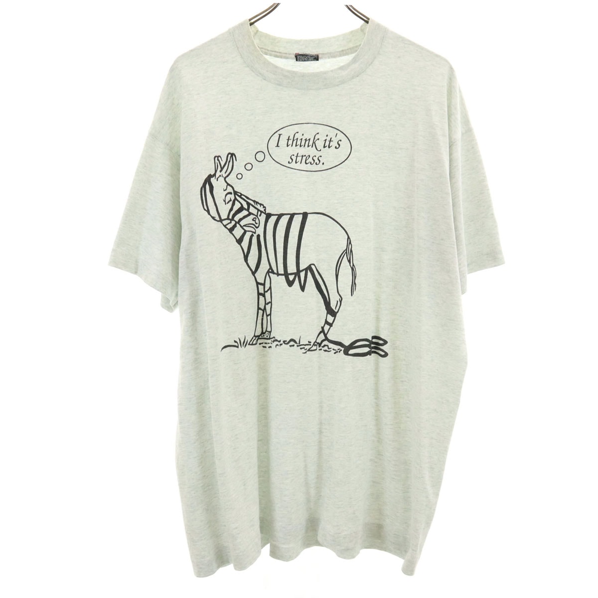 FRUIT OF THE LOOM BEST フルーツオブザルーム ベスト 90s USA製 オールド 半袖 Tシャツ XL グレー シングルステッチ