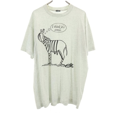 FRUIT OF THE LOOM BEST フルーツオブザルーム ベスト 90s USA製 オールド 半袖 Tシャツ XL グレー シングルステッチ