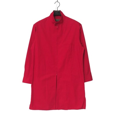 ■美品■Y's BANG ON! ワイズ バングオン 長袖シャツ サイズ2 ジップロングシャツ レッド ブランド古着【中古】20260826/RB0551