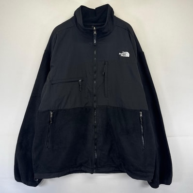 古着 ザ・ノースフェイス THE NORTH FACE ジャケット フリース フルジップ デナリジャケット 大きいサイズ 3XL ブラック系 メンズ