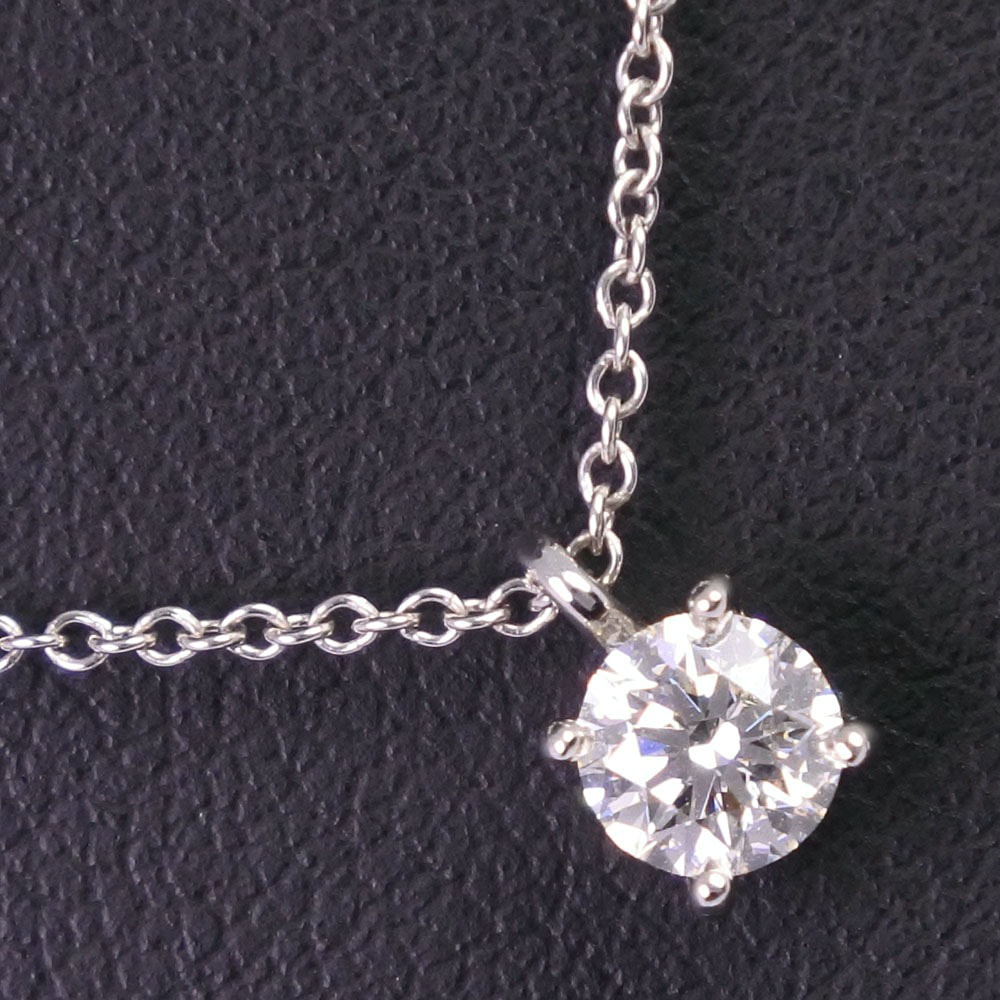 ティファニー ソリティア 約0.3ct レディースネックレス