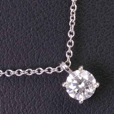 ティファニー ソリティア 約0.3ct レディースネックレス