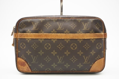 LOUIS VUITTON ルイ・ヴィトン モノグラム コンピエーニュ28 M51845 セカンドバッグ ブラウン コーティングキャンバス レディース