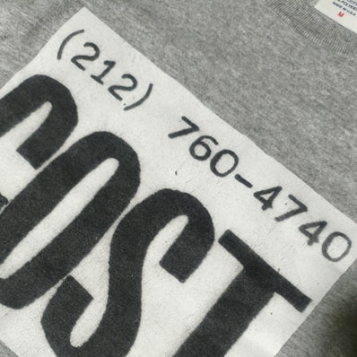 2010FW cost phone number tee M adam graffiti artist tagging runners fucked madonna grey