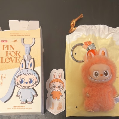POP MART THE MONSTERS (LABUBU) Pin for Love Series-Vinyl Plush Pendant (A-M) J
