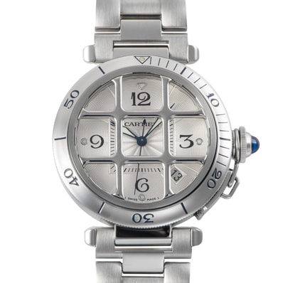 Cartier カルティエ パシャグリッド 38mm W31040H3 ステンレススチール【中古】