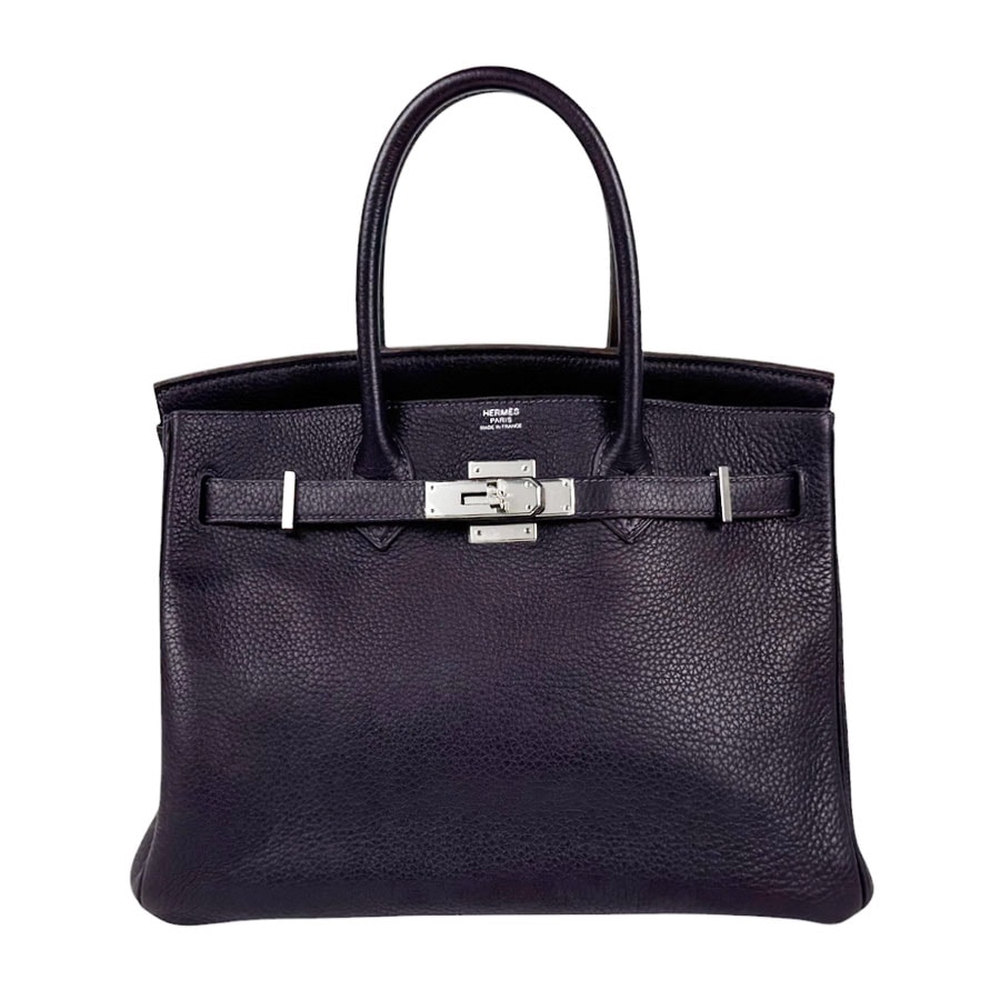 エルメス HERMES ハンドバッグ バーキン30 トリヨンクレマンス レザン シルバー ユニセックス【中古】 z11181