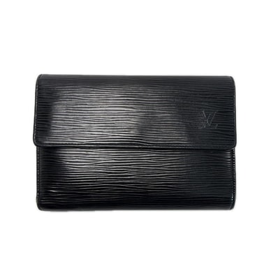 LOUIS VUITTON ルイヴィトン エピ ポルトトレゾール・エテュイ パピエ M63712 ブラック 3つ折り財布