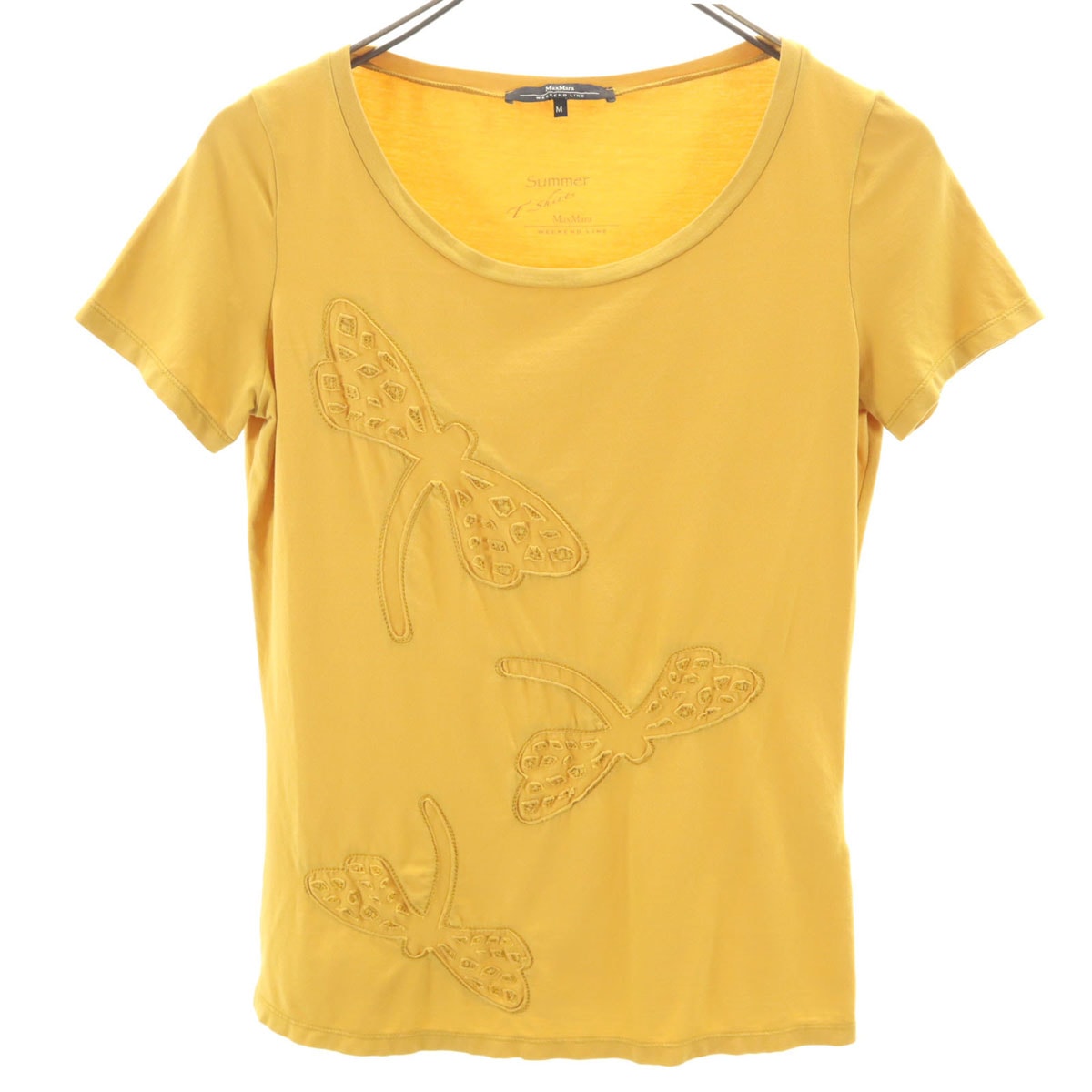MAX MARA WEEK END LINE マックスマーラウィークエンドライン 半袖 Tシャツ M マスタード