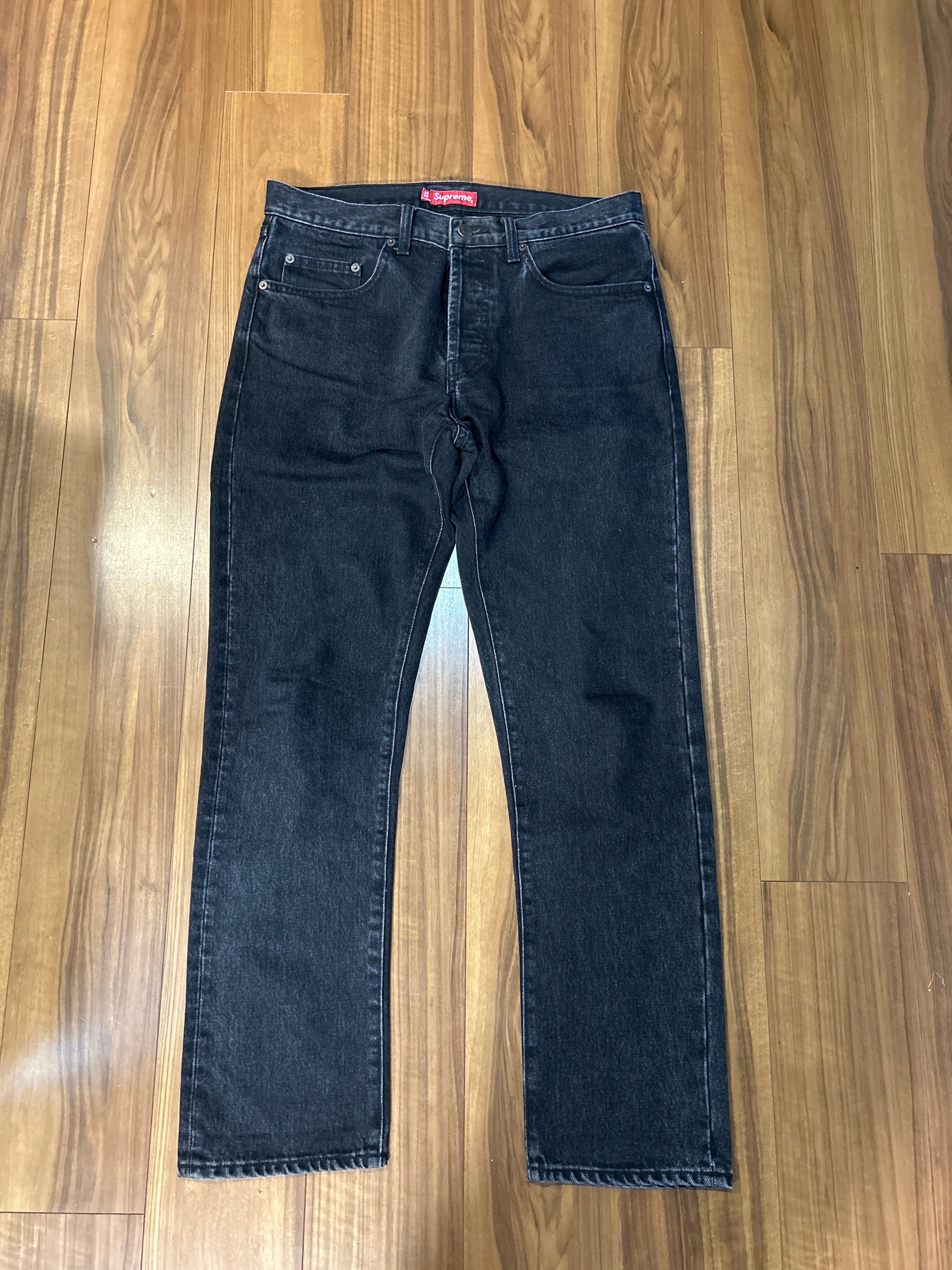 Supreme Stone Washed Black Slim Jean "Black"(21FW)
