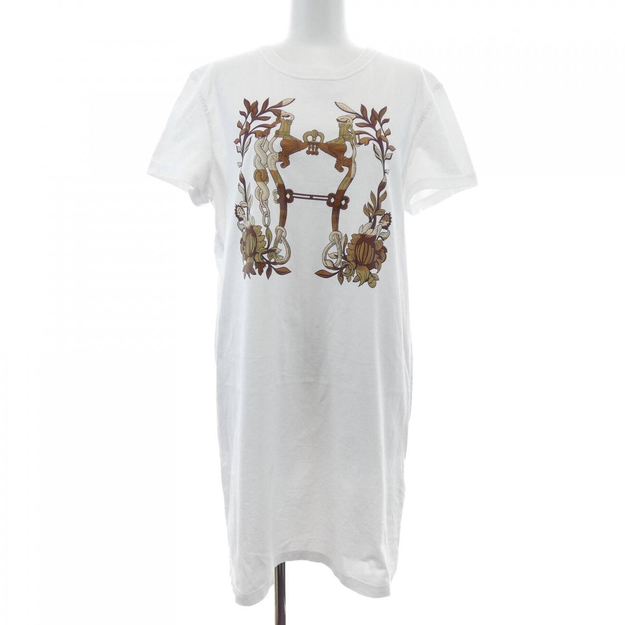 エルメス HERMES CARTOUCHE デッラ・カヴァッレリア 4E4530DA カットワンピース