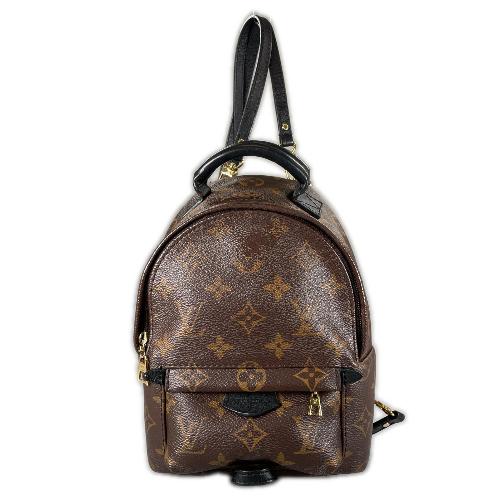 LOUIS VUITTON ルイ・ヴィトン パームスプリングスMINI リュック・デイパック モノグラムキャンバス ブラウン レディース【中古】