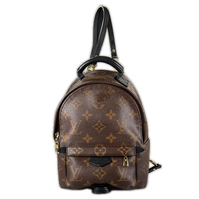 LOUIS VUITTON ルイ・ヴィトン パームスプリングスMINI リュック・デイパック モノグラムキャンバス ブラウン レディース【中古】
