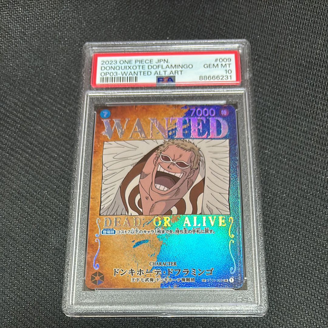 PSA10】ドンキホーテ・ドフラミンゴ：手配書 SR-SPC 強大な敵