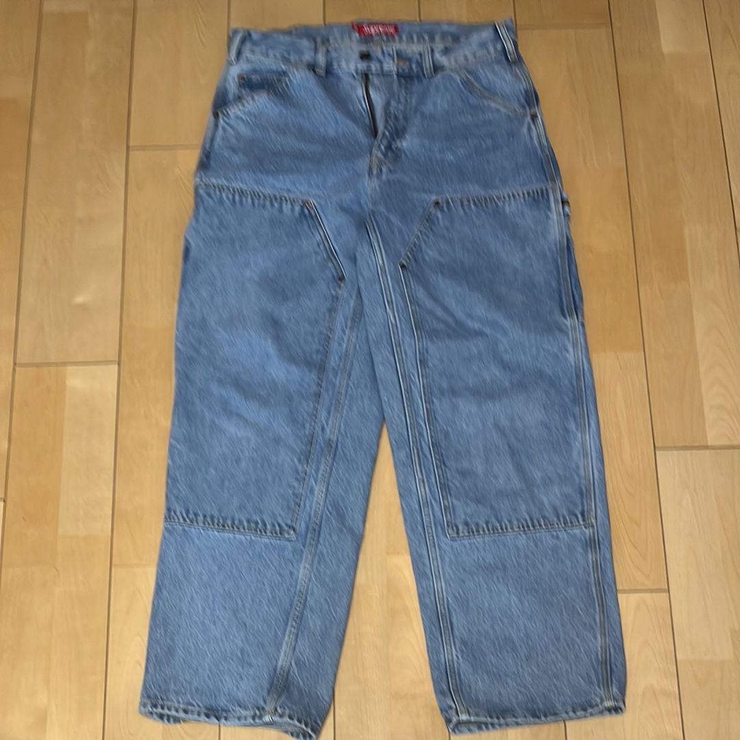 Supreme Double Knee Painter Pant "Washed Indigo" (24FW)