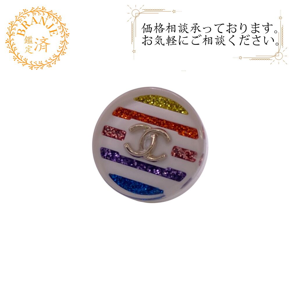 シャネル CHANEL ピアス ココマーク ホワイト