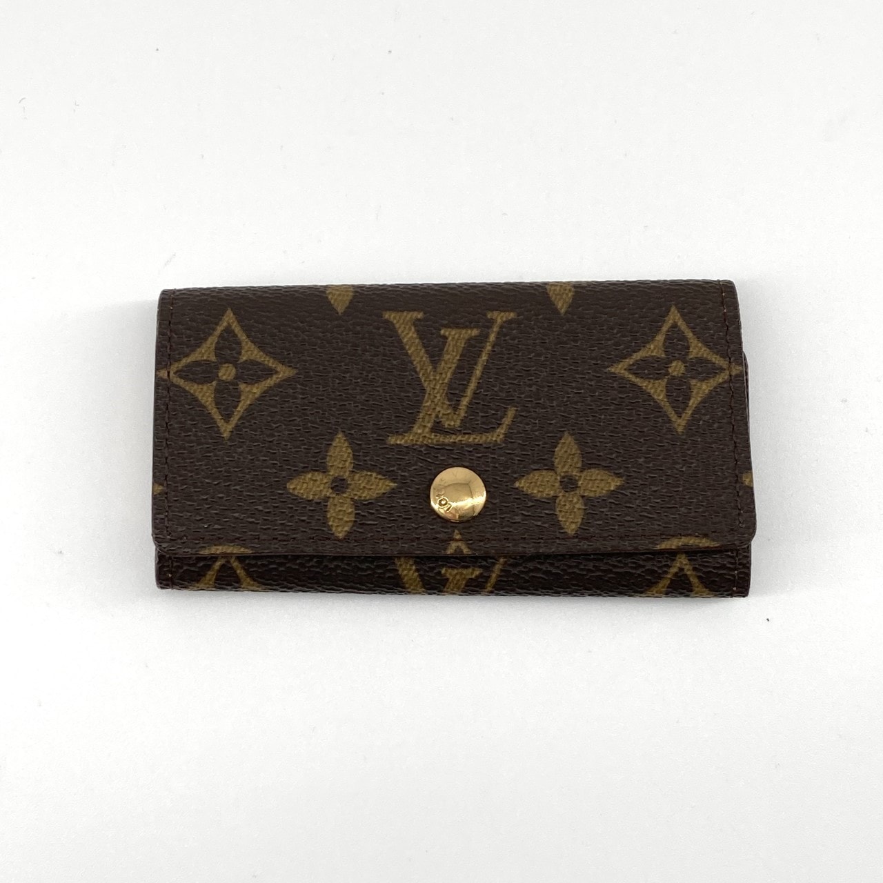 LOUIS VUITTON(ルイ・ヴィトン) ミュルティクレ4 レザー ゴールド金具 モノグラム M62631 キーケース ブラウン